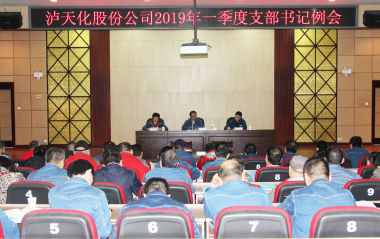 壹号娱乐股份公司召开2019年一季度支部书记例会
