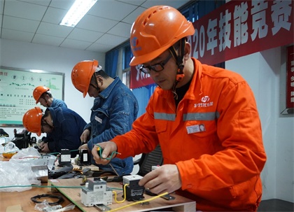壹号娱乐股份公司举行2020年职工职业技能竞赛电工技术考试