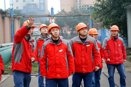 壹号娱乐股份公司党委书记、董事长廖廷君一行深入现场检查指导工作