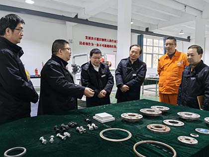 壹号娱乐股份公司纪委书记陈伟率队到弘旭公司调研指导工作